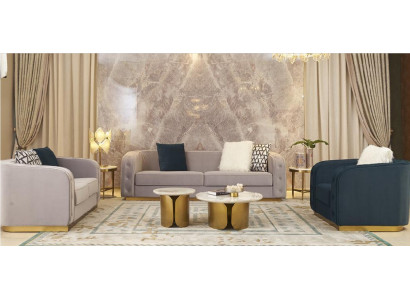 Coffee Table Set 2-Piece Set Suite Coffee Table Tables Designer Round 2-Piece Coffee Table