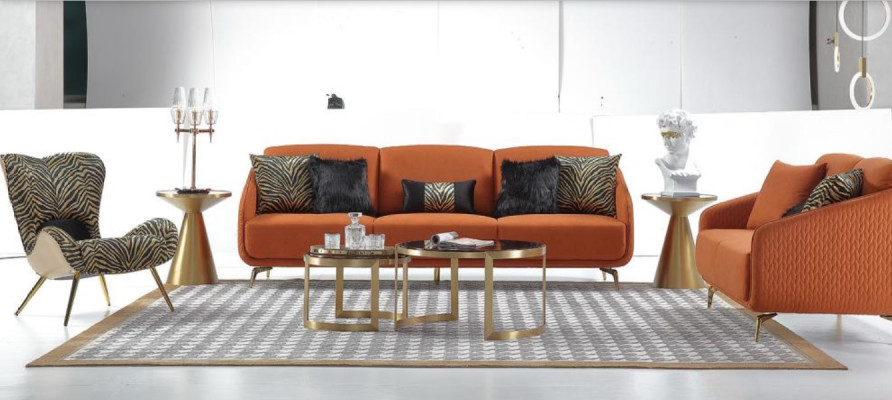 Living room 2x Round Coffee Table Luxury Table Coffee Table Design Tables Style Furniture