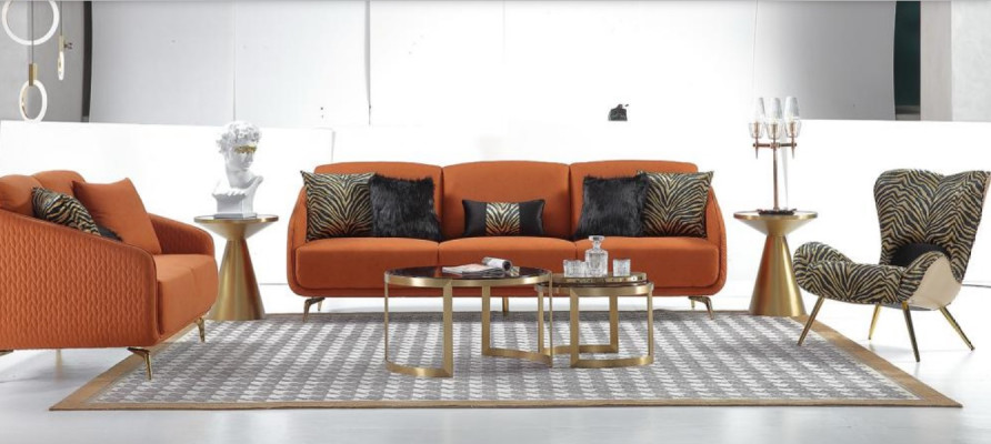 Living room 2x Round Coffee Table Luxury Table Coffee Table Design Tables Style Furniture