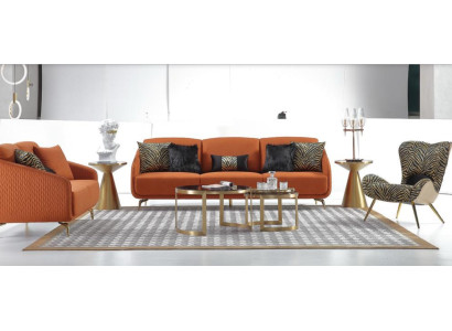 Living room 2x Round Coffee Table Luxury Table Coffee Table Design Tables Style Furniture