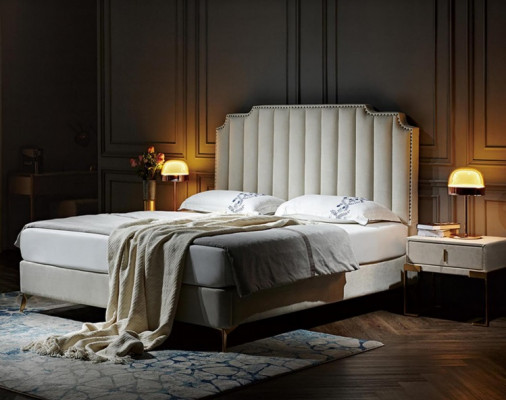 Bed 180x200cm Leather Bedroom Furniture Luxury Modern Beds Hotel Furniture New