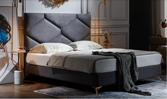 Bed 180x200 cm Textile Bedroom Furniture Luxury Modern Beds Hotel Furniture New