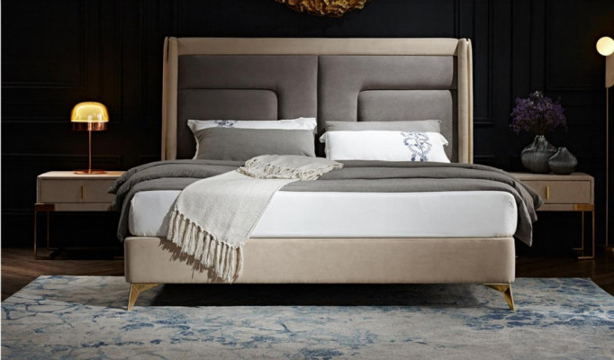 Luxury bedroom bed design upholstered beds furniture sleep hotel double 180x200