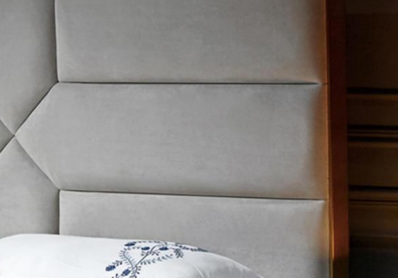 Double bed Bed Matrimonial bed Design luxury velvet upholstered bed Designer bed Textile Beds
