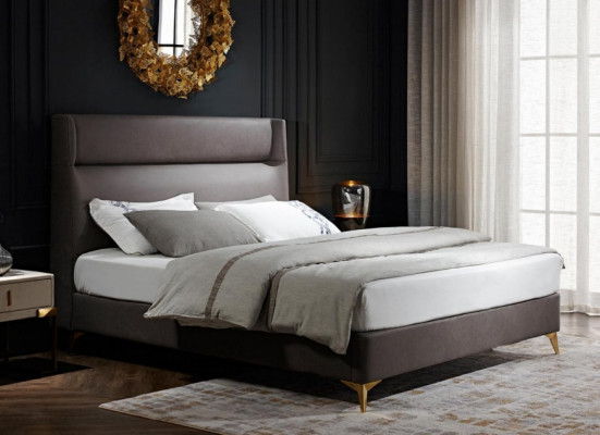 Bed Textile 2x Nightstand 3-piece Bedroom Set Furniture Modern Luxury Beds New