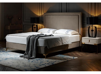 Bed 3-piece. Bedroom Set Design Luxury Bedroom Hotel Furniture 2x Nightstand
