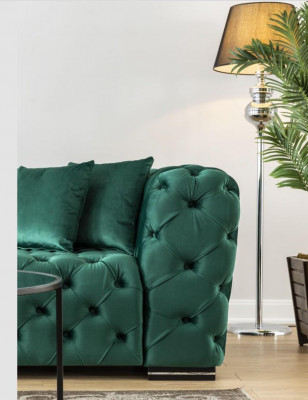 Corner sofa L-shape sofa couch design couches upholstery fabric new corner suite green