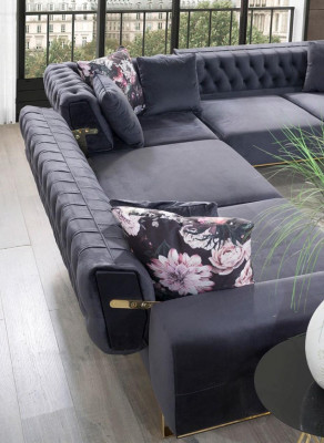 Sectional sofa couch upholstery furniture suite Chesterfield corner suite sofa fabric