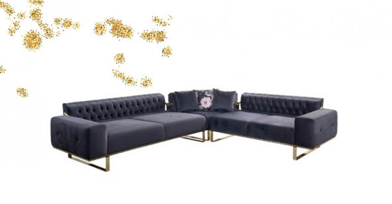 Sectional sofa couch upholstery furniture suite Chesterfield corner suite sofa fabric