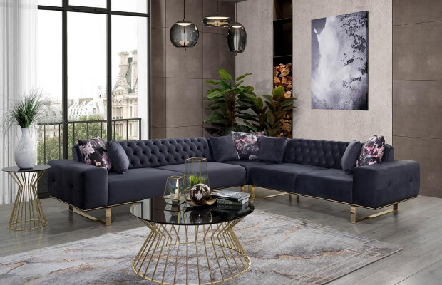 Sectional sofa couch upholstery furniture suite Chesterfield corner suite sofa fabric