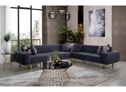 Sectional sofa couch upholstery furniture suite Chesterfield corner suite sofa fabric