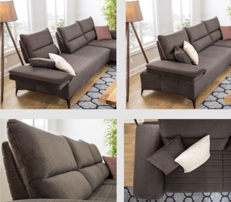 Sectional sofa L shape sofa couch design couches upholstery fabric corner set