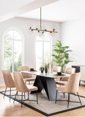 Dining set dining group furniture group dining room dining table 6x chair set 7-piece