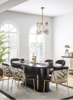 Dining room dining table chair 6x chairs table tables metal dining group set 7-piece new
