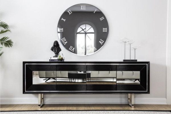 Black sideboard chest of drawers cabinet standing cabinet luxury sideboard