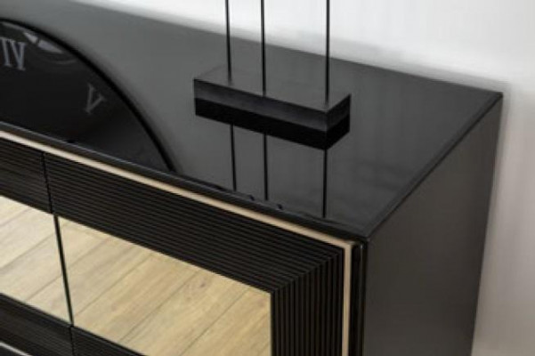 Black sideboard chest of drawers cabinet standing cabinet luxury sideboard