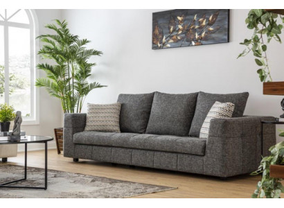 Luxury Sofa 4-Seater Fabric Living Room Modern Design Gray Sofas Upholstered Couches