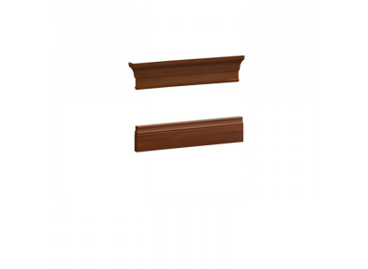 Elements baseboard crown molding for the cabinet display case cabinet system BA-29