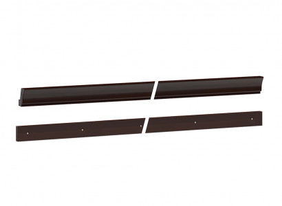 Cladding base and crown for system office furniture cabinet shelves Monaco MO - L2