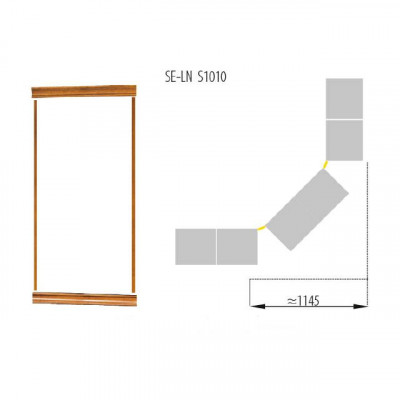 Classic crown molding set for bookcase cabinet system SE-LN-S1010