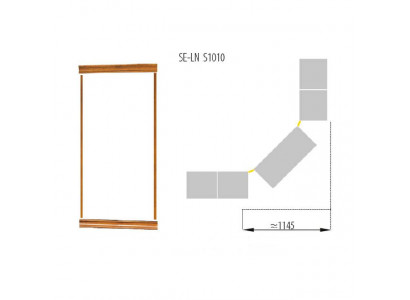 Classic crown molding set for bookcase cabinet system SE-LN-S1010