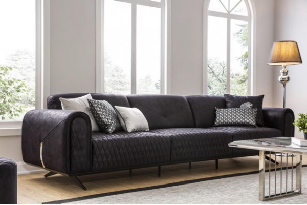 Luxury sofa 4-seater leather living room modern design sofas upholstery couches