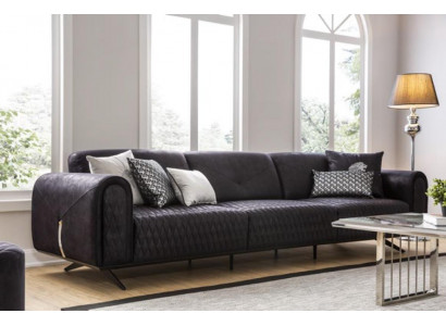 Luxury sofa 4-seater leather living room modern design sofas upholstery couches