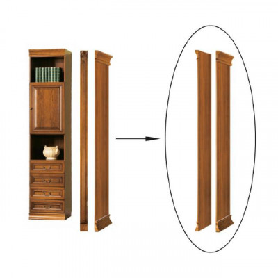 Classic finishing element for bookcase bookshelf cabinet - Model SE-B2
