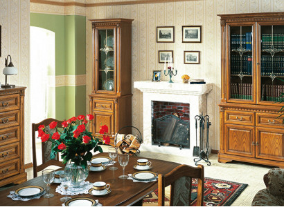 Classic display cabinet showcase cabinet glass cabinet colonial wardrobe new OK2