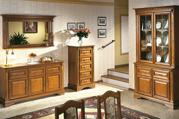 Classic display cabinet showcase cabinet glass cabinet colonial wardrobe new OK2