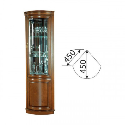 Classic showcase cabinet rustic glass cabinet display case Z-WN
