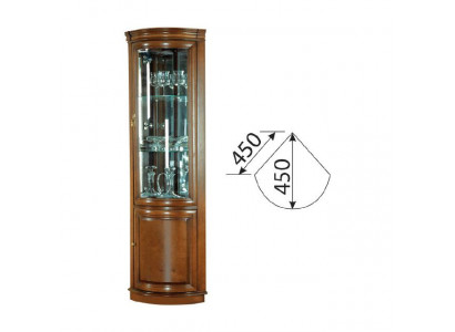 Classic showcase cabinet rustic glass cabinet display case Z-WN