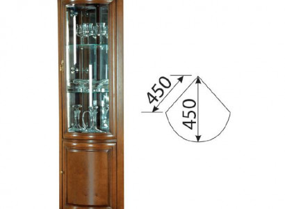 Classic showcase cabinet rustic glass cabinet display case Z-WN