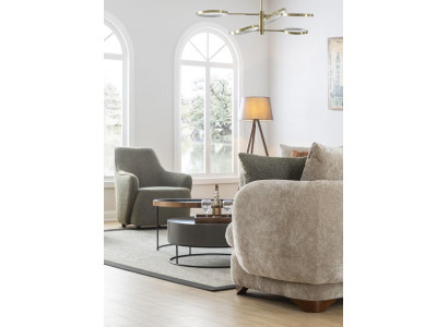 Armchair Luxury Couch 1 Seater Sofa Textile Fabric Sofas Relax Club Furniture