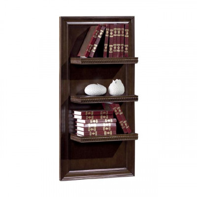 Living Room XXL Bookshelf Solid Wood 131cm Shelf Rack Shelves CD DVD Books