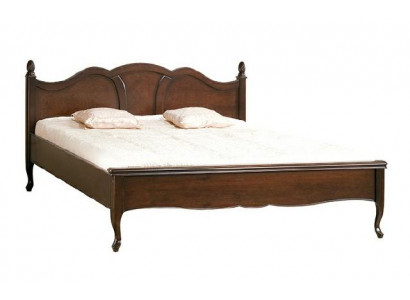 Classic bed, double bed, beds, leather, textile, genuine antique style, wood