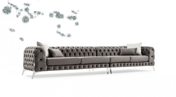 Gray Chesterfield Upholstered Sofa Sofa Corner Sofa Set Upholstery Luxury Corner Sofas New