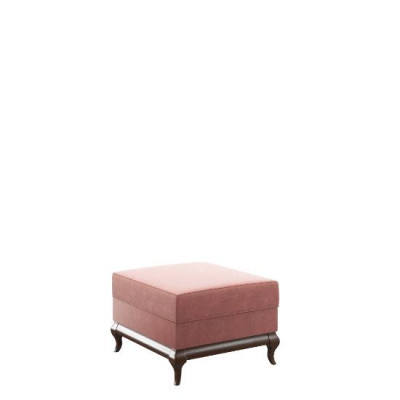 Square Ottoman Footstool 60 x 45 cm Designer Stool Pink