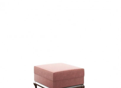 Square Ottoman Footstool 60 x 45 cm Designer Stool Pink
