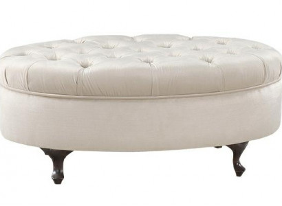 Leather Stool Round Stool Chippendale Stool Classic Ottoman - Model V-Ottoman