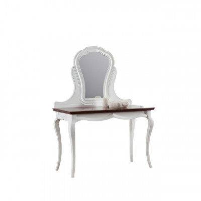 Solid wood table classic console mirror dresser vanity bedroom new