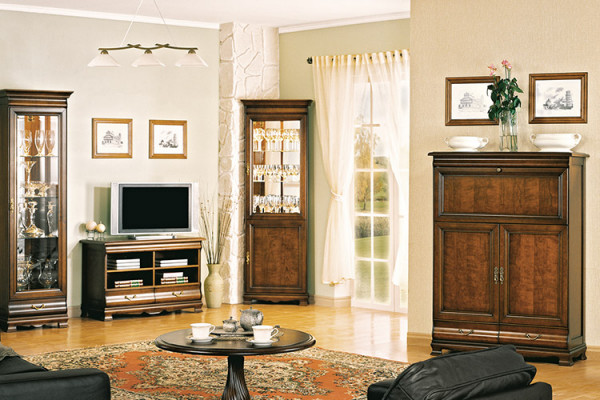 Classic display cabinet showcase cabinet display case wall unit - Model N-W1-2
