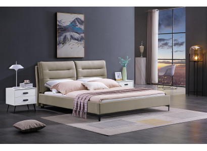 Furniture beds double bed bedroom luxury double bed beige hotel furnishings