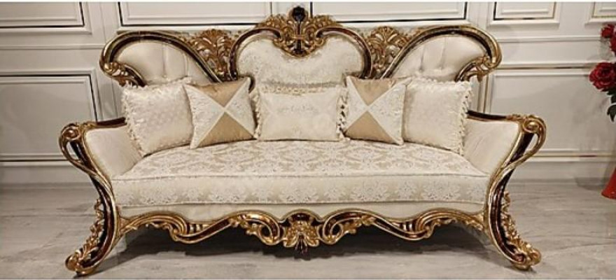 Living room sofa couch furniture classic decor 3-seater couches