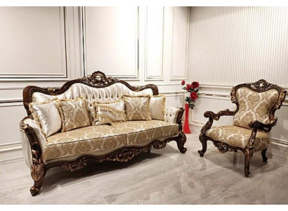Classic sofa set living room sofa couch furniture 3+1 seat