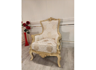 Classic throne armchair chair furniture baroque armchair chesterfield velvet