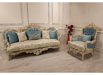 Living room sofa set classic sofa couch furniture 3+1 seater