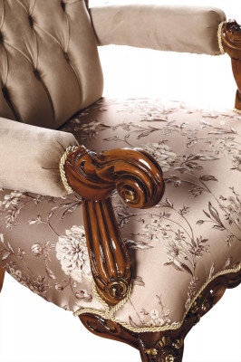 Armchair Throne Chair Couch Baroque Chairs Furniture Interior Velvet Gold