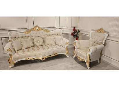 Classic couch living room sofa set furniture arrangement 3+1 seat sofa