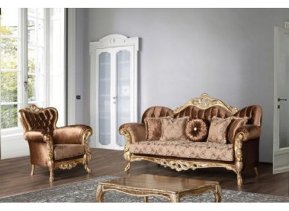 Classic living room sofa set sofa couch furniture arrangement 3+1 seat